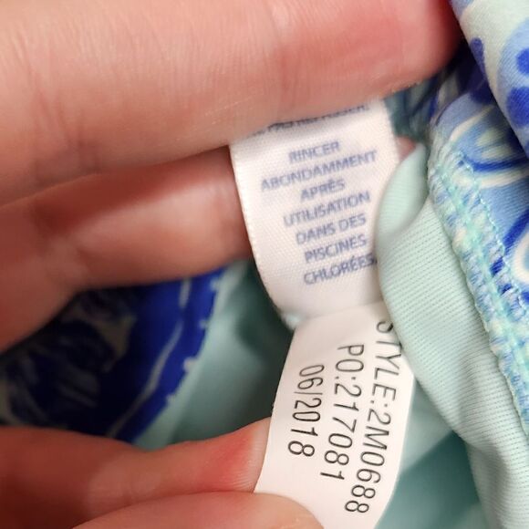 Vineyard Vines All Over Shell Halter Tankini Small - Picture 8 of 9